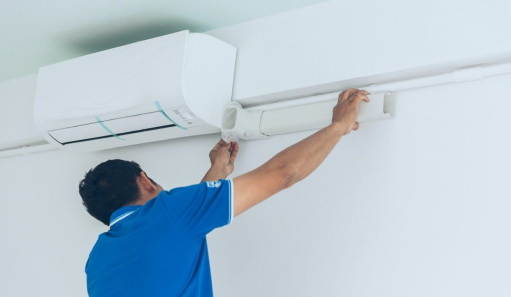 how to install an air conditioner at home f